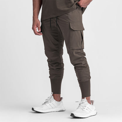 Gym Cloth Wear Trouser for Men 3D Pocket Cargo Pants Men Sport Bottoms