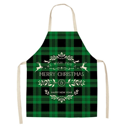 Linen Merry Christmas Apron Christmas Decorations for Home