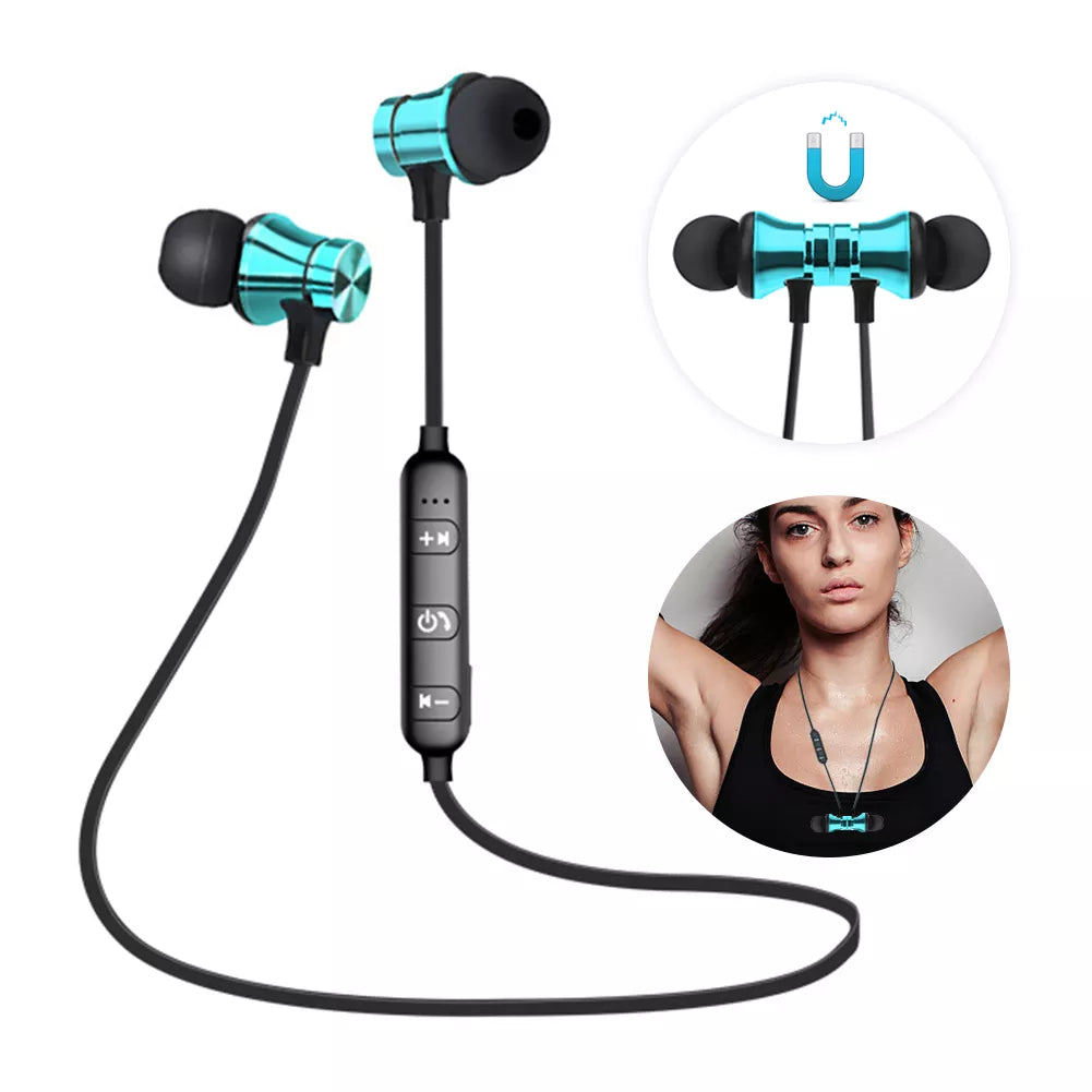 Wireless Bluetooth-Compatible Earphones Sport Magnetic Earpiece Fone De Ouvido