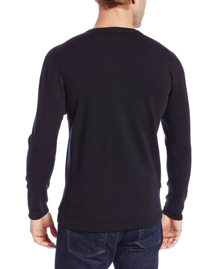 Male Pure 100% Fine Merino Wool Men's Long Sleeves Thermal Warm Tops Clothing