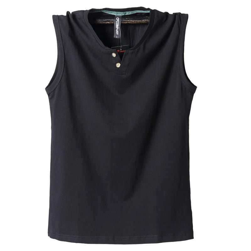 Pure Cotton Classic Tank Tops Men Sleeveless Tank Shirt