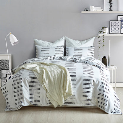 Wholesale Geometric Printed Bedding Sets Wave Striped Duvet