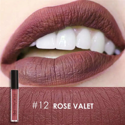 FOCALLURE Waterproof Matte Liquid Lipstick Long-Lasting Lip Tint Nude Lipgloss