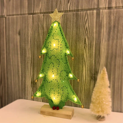 Mini LED Christmas Tree Decorations for Home Desktop Christmas Tree Lighting