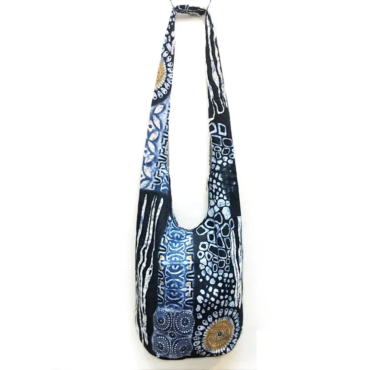 Sling Crossbody Shoulder Bag Women's Handbags Hippie Hobo Thai Cotton Gypsy