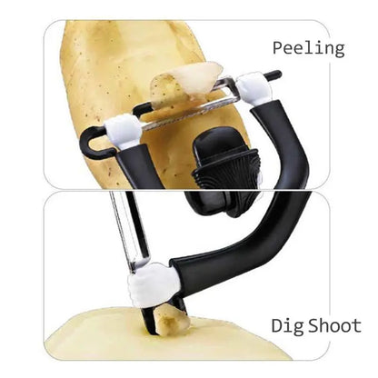 Creative Plastic Characters Peeler Fruit Vegetable Potato Chaplin Cutter Knife