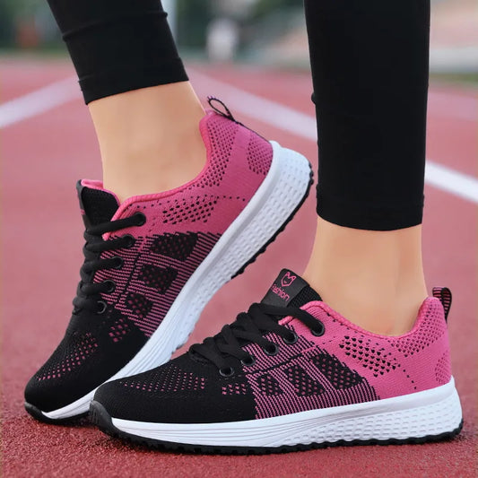 Wedges Shoes for Women Sneakers Mesh Breathable Casual Female Shoes Flat