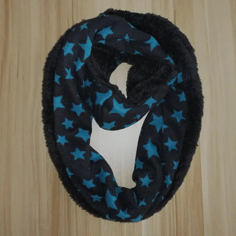 New Winter Scarf Infinity Baby Scarfs Five Star Boys Girls