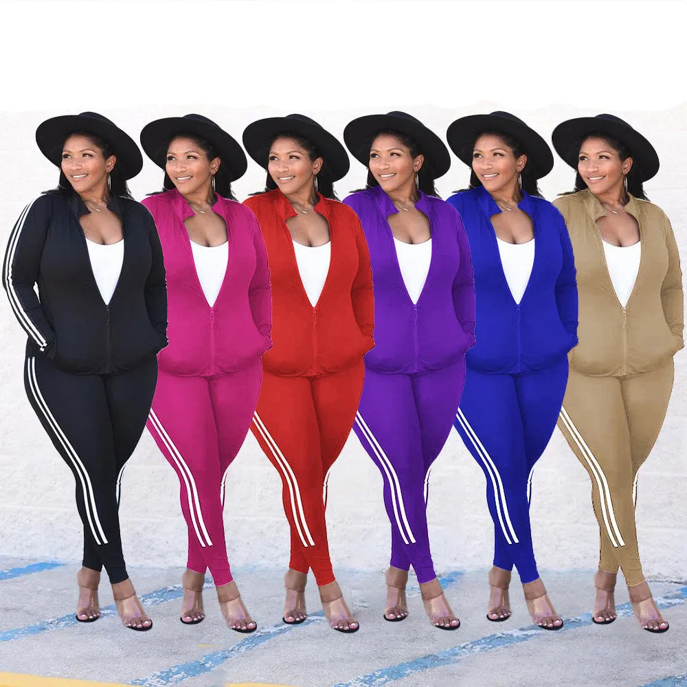 Plus Size Sets Women's Sweatsuits Winter Clothes Tracksuit 2 Piece Outfits