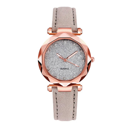 Fashion Luxury Watch Men Women Stars Little Point Frosted Quartz Watch