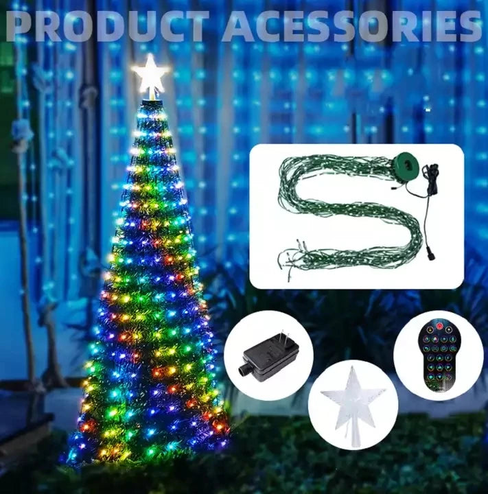 Light Up Led Christmas Tree,Built in Pattern, App Control Programmable Magic RGB