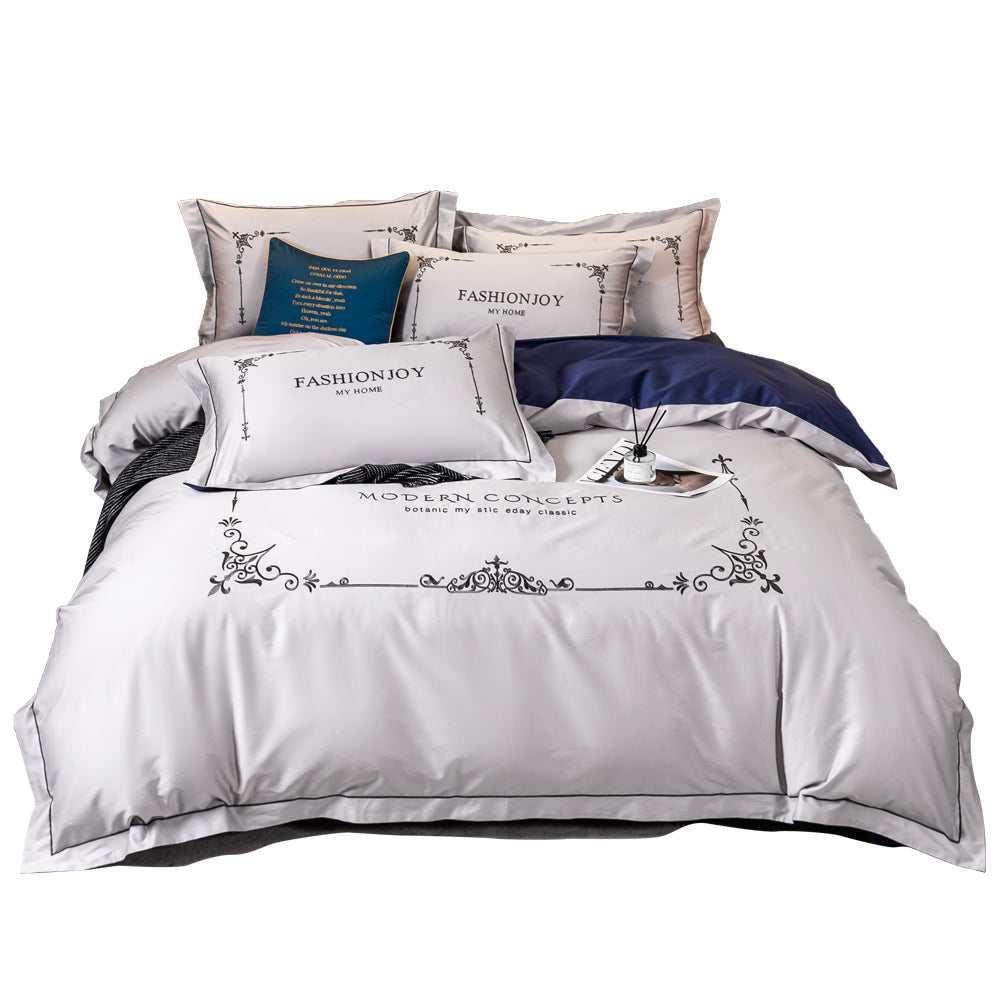 Luxury Cotton Embroidery Bedding Sets Luxury Style Bed Sheet