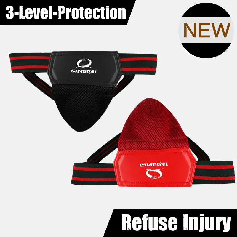 GINGPAI MMA Groin Guard Protective Safety Cup Martial Arts Kick Boxing Crotch