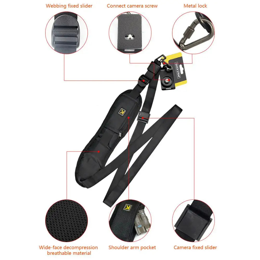 New Portable Shoulder Camera Strap for DSLR Digital SLR Camera