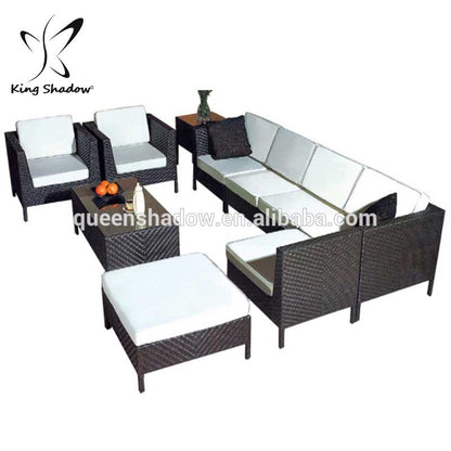 Popular Outdoor Rattan Lounger Sofa Set Designs Garden Furniture for Sale