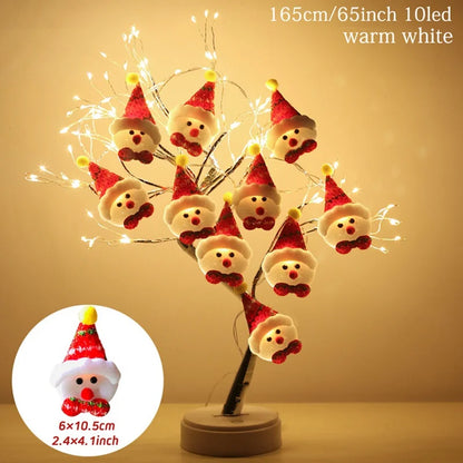 Snowman Christmas LED Garland String Lights Merry Christmas Decorations