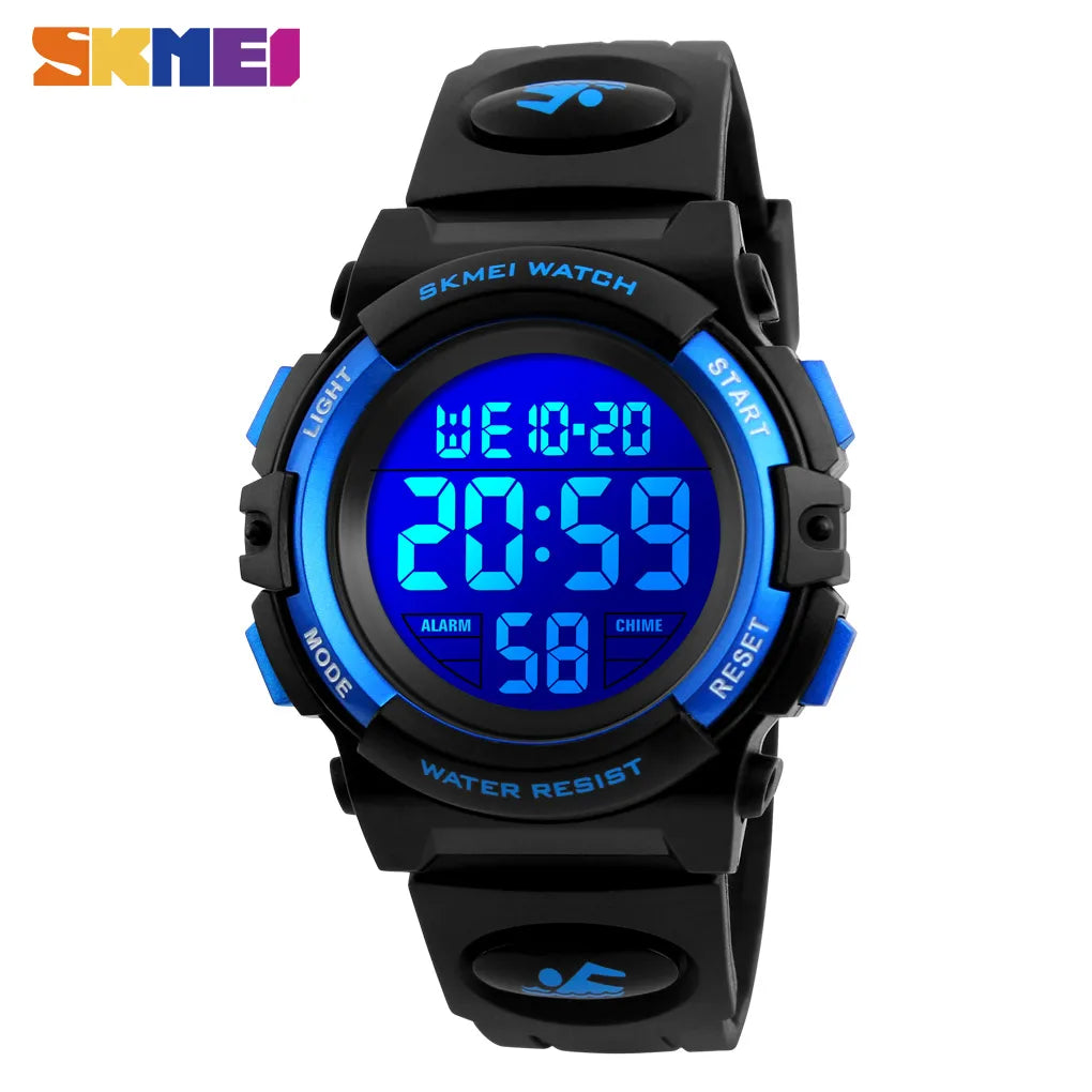 SKMEI Children LED Electronic Digital Watch Chronograph Clock Sport Watches