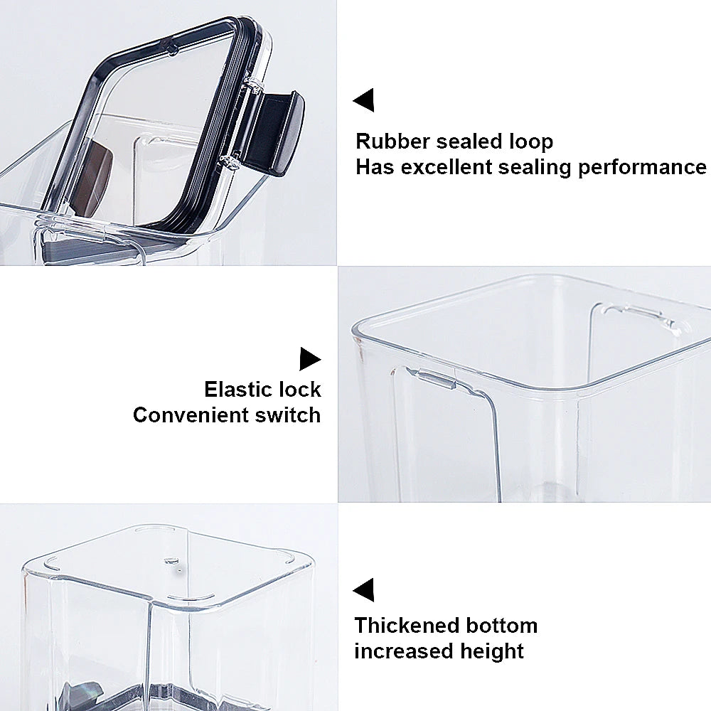 Food Storage Containers, Airtight Cans, Plastic Storage Boxes, Stackable Food