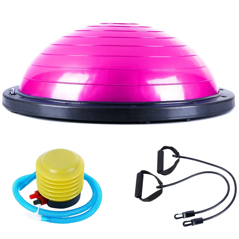 Gym Products Balance Ball Trainer With Air Pump and Resistance Bands Custom