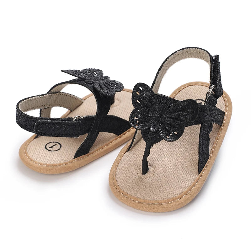 Summer Baby Girl Cute Flower Print Embroidered Sandal Soft