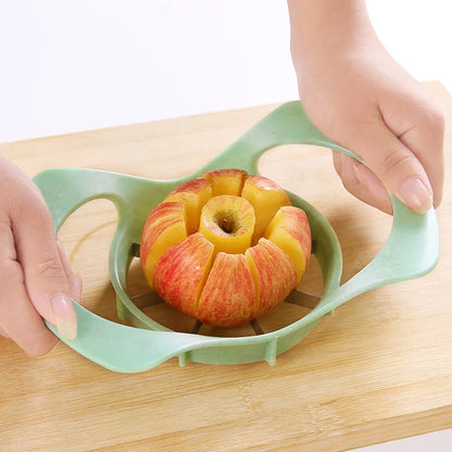 Multifunctional Wheat Straw Stainless Steel Fruit Cutting Splitter Apple Slicer