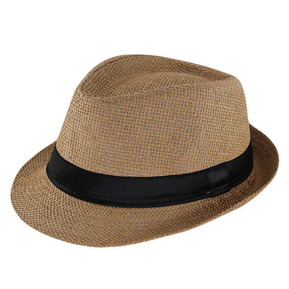 New Fashion Kids Sun Hat for Boys Summer Caps Casual Straw Caps Children Solid