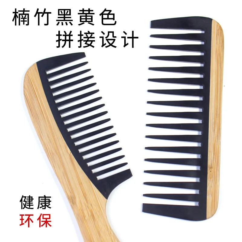 Hot Sale Natural Bamboo Wooden Tail Hair Combs Anti-Static Hairs Care Healthy