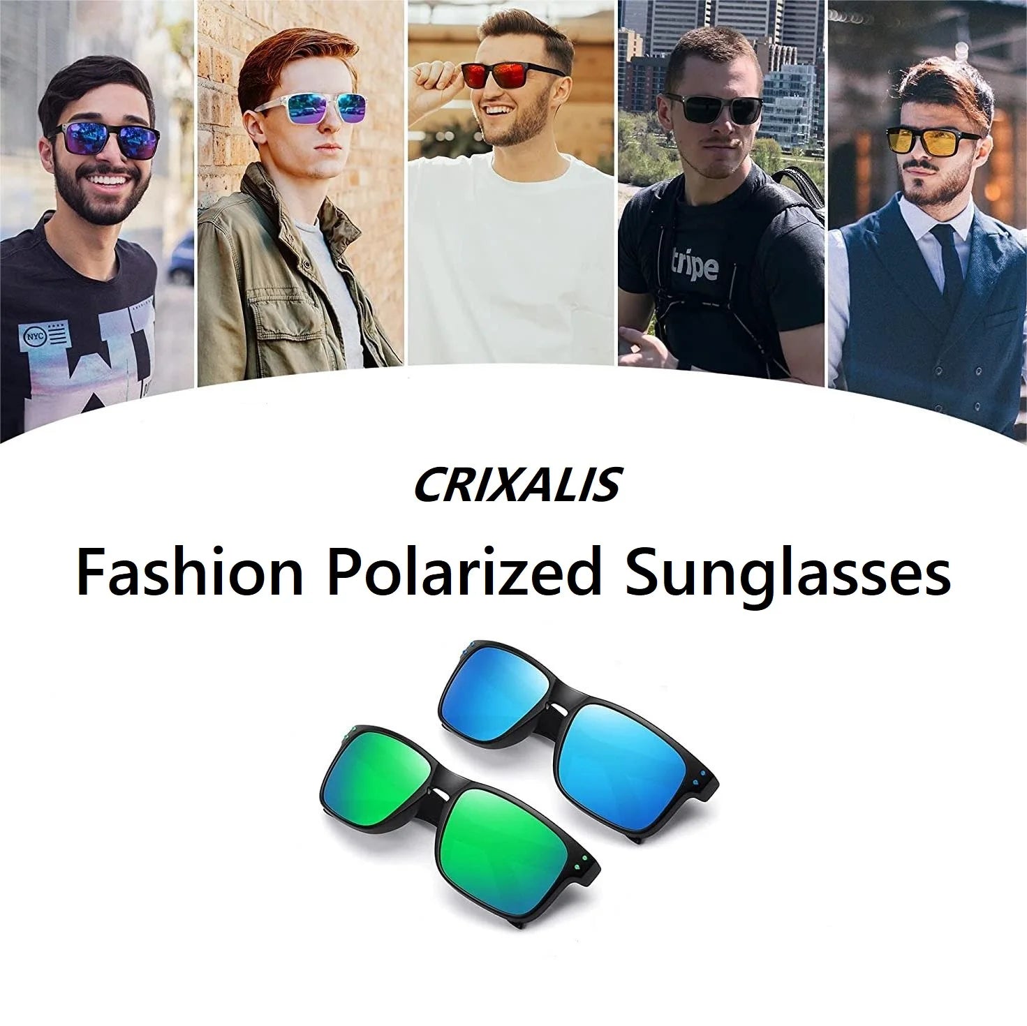 Polarized Sunglasses for Men Women Designer Driving Night Vision Sun Glasses