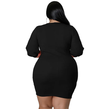 2022 Summer Fashion Plus Size Women Clothing Solid Half Sleeve