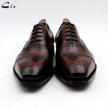 Cie Wedding Shoes Mens Dress Patina Wine Full Grain Genuine Calf Leather