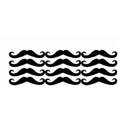 12pcs Funny Light Switch Sticker Mustache Funny Outlet Vinyl Decal