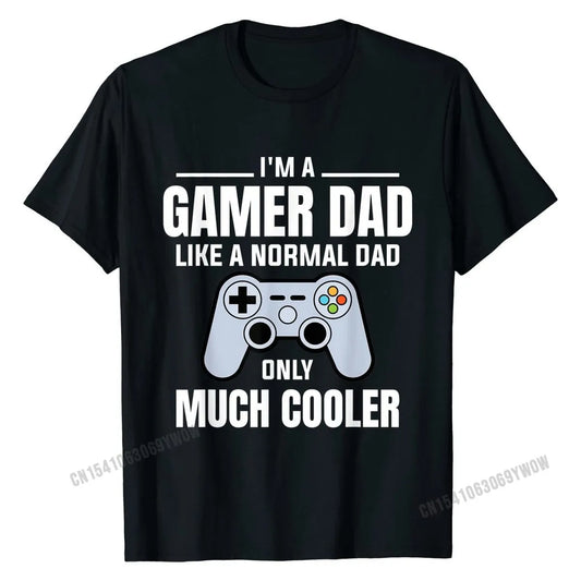 Mens Gamer Dad Like a Normal Dad Video Game Father T-Shirt