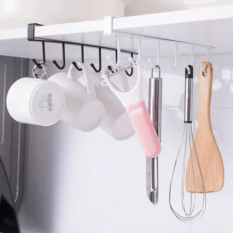 ORZ Kitchen Utensils Organizer Shelf  Storage Towel Hooks Housekeeper Hangers