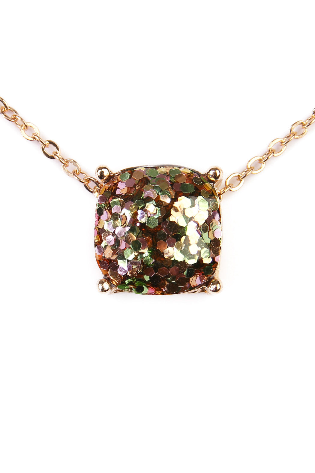 16355 - Cushion Glitter Necklace