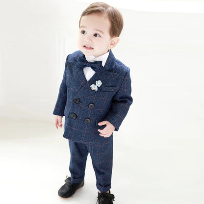 2024 New Coat Boys Suits for Weddings Kids Prom Party Clothes for Little Boy