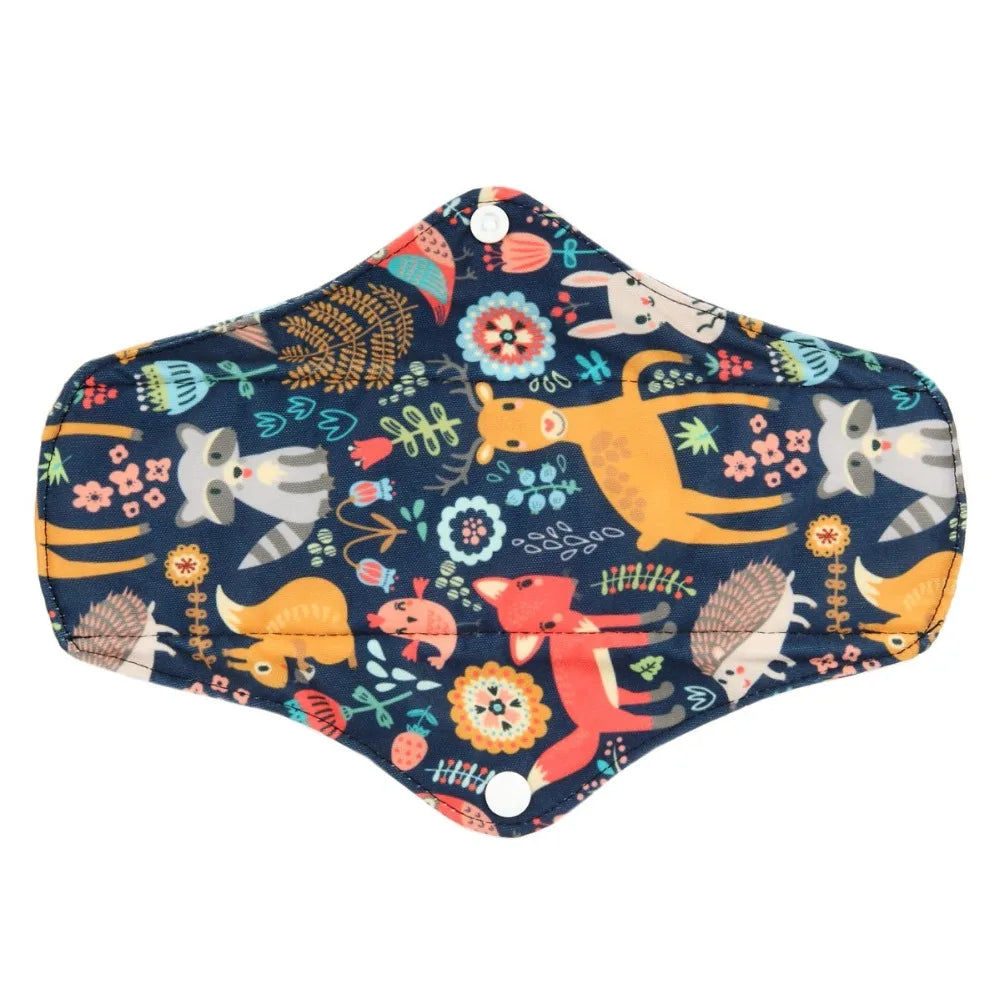 1 LONG Panty Liner Reusable Washable CHARCOAL Cloth Pad Menstrual Maternity Pad