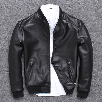 Tcyeek Real Leather Jacket Men Clothes 2020 Streetwear Fashion Mens