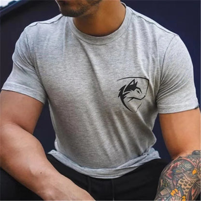 Men Tshirt Gothic Shirt Workout Fitness Streetwear Fashion T Shirts