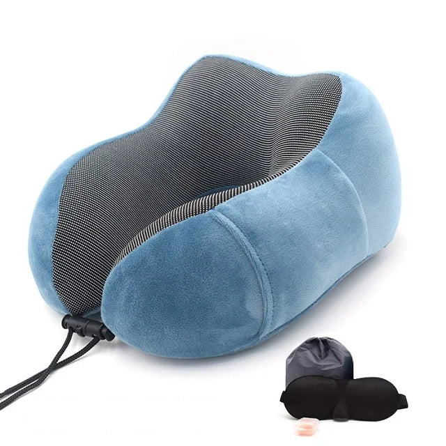 U Shaped Memory Foam Neck Pillows Soft Travel Pillow Massage Neck Pillow