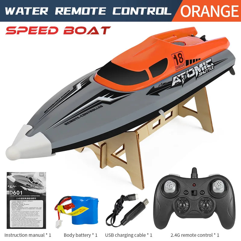 601 RC High-Speed Boat 25Km/H 2.4G Waterproof Remote Control Ship Speedboats