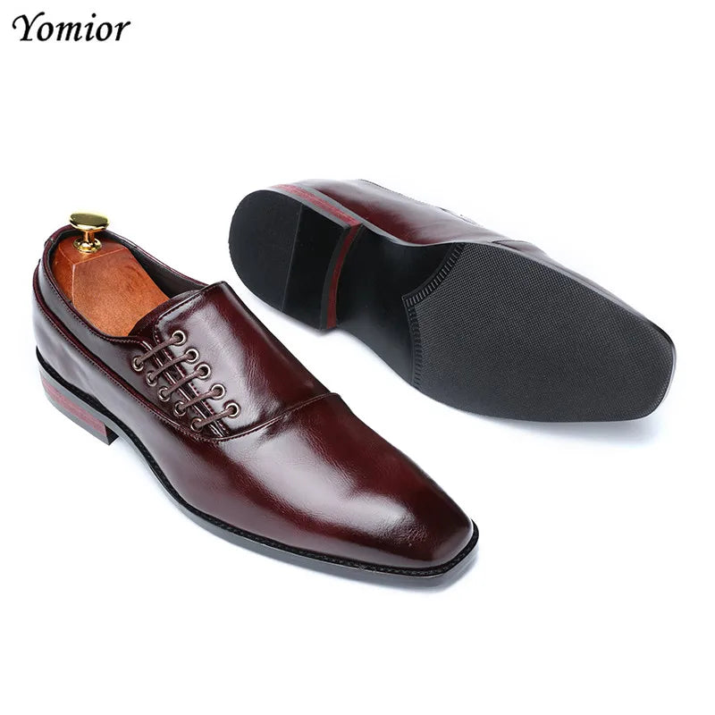 Yomior New Spring Summer Men's Dress Shoes Japanese Formal Business Oxfords