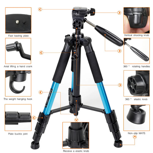 ZOMEI Q111 Professional Portable Travel Aluminum Camera Tripod & Pan