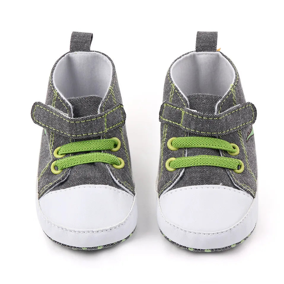 2024 Spring Canvas Shoes for Newborns Baby Shoes Soft Sole