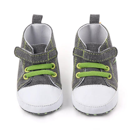 2024 Spring Canvas Shoes for Newborns Baby Shoes Soft Sole