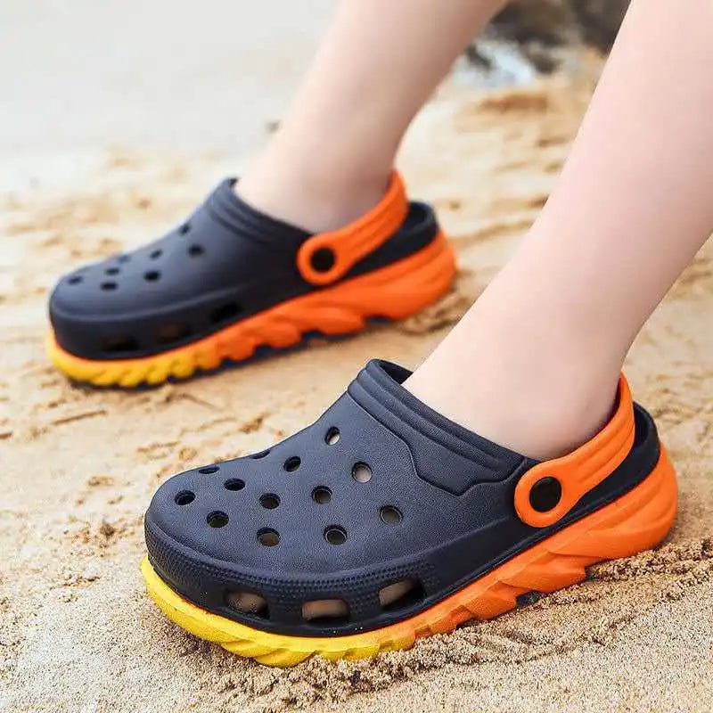 Boy Kids Girls Chidren Baby Summer Mules Beach Clogs Slippers Cave Shoes