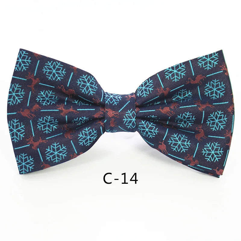 JEMYGINS Christmas Bow Ties for Mens Shirt  Snowflake Christmas Tree Pattern