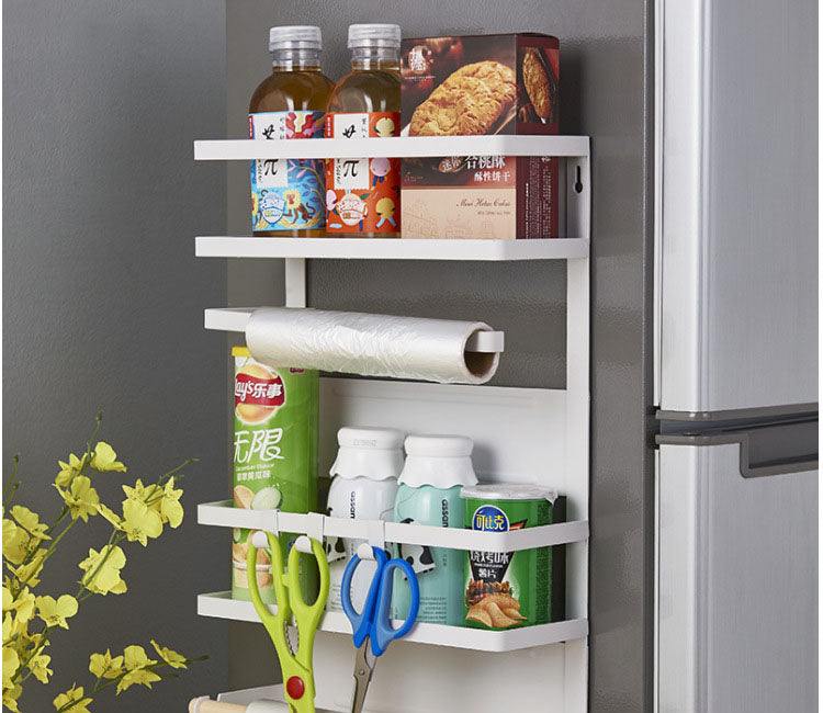 Multifunction Kitchen Storage Holder Refrigerator Side Storage Rack Fridge Rack