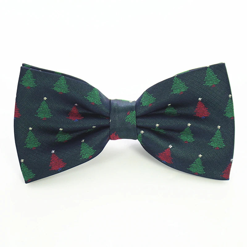 JEMYGINS Christmas Bow Ties for Mens Shirt  Snowflake Christmas Tree Pattern