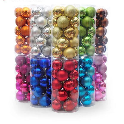 Promotional 3cm/4cm5cm/6cm/7cm/8cm/10cm Christmas Ball Plastic Ball Indoor