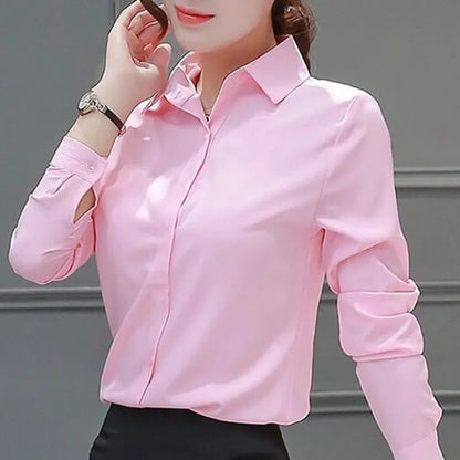 Women Shirts Blouses Women White Shirt Long Sleeve Blouse Female Tops